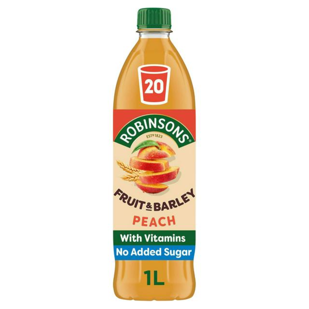 ROBINSONS FRUIT & BARLEY PEACH NAS 1LT